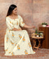 Yellow Block Print Smocked Dress – Cotton Comfort